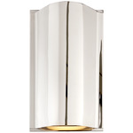 Avant Indoor / Outdoor Wall Sconce - Polished Nickel / Frosted