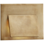 Esker Envelope Outdoor Wall Light - Antique Burnished Brass