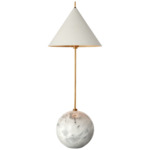 Cleo Ball Table Lamp - Antique-Burnished Brass / Antique White