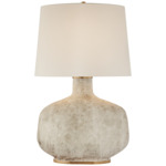 Beton Table Lamp - Antiqued White / Linen
