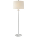 Beaumont Floor Lamp - Plaster White / Linen