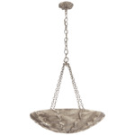 Benit Chandelier - Burnished Silver Leaf