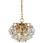 Bellvale Chandelier - Hand Rubbed Antique Brass / Crystal