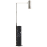 Alma Floor Lamp - Black Marble / Polished Nickel