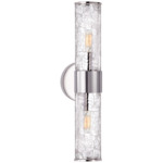 Liaison Medium Wall Sconce - Polished Nickel / Crackle