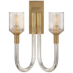 Reverie Wall Sconce - Brass / Clear