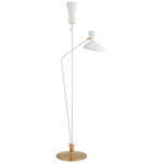 Austen Floor Lamp - Antique Brass / Matte White