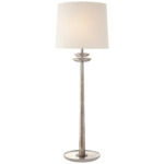 Beaumont Table Lamp - Burnished Silver Leaf / Linen