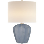 Pierrepont Table Lamp - Polar Blue Crackle / Linen