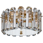Bonnington Ceiling Light - Hand-Rubbed Antique Brass / Crystal