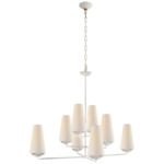 Fontaine Offset Chandelier - Plaster / Linen