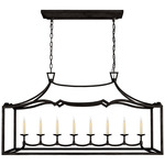 Darlana Fancy Linear Pendant - Aged Iron