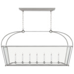 Riverside Linear Pendant - Polished Nickel / Clear