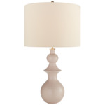 Saxon Table Lamp - Blush / Cream Linen