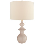 Saxon Table Lamp - Blush / Cream Linen