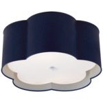 Bryce Ceiling Light - French Navy / Frosted