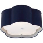 Bryce Ceiling Light - French Navy / Frosted