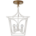 Cavanagh Mini Lantern Pendant - Gild / Light Cream