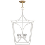 Cavanagh Lantern Pendant - Gild / Light Cream