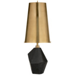 Halcyon Table Lamp - Antique Brass / Black Cremo Marble