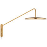 Dot Articulating Plug-in Wall Sconce - Natural Brass