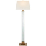 Wright Floor Lamp - Gilded Iron / Linen