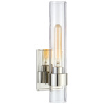 Presidio Wall Sconce - Polished Nickel / Clear