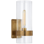 Presidio Wall Sconce - Hand-Rubbed Antique Brass / Clear