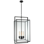 Halle Pendant - Aged Iron / Clear