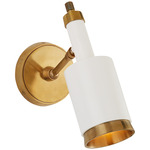 Anders Wall Light - Hand-Rubbed Antique Brass / White