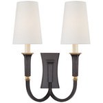 Delphia Wall Sconce - Bronze / Hand-Rubbed Antique Brass / Linen