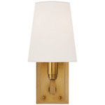Watson Wall Sconce - Hand-Rubbed Antique Brass / Linen