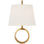 Simone Wall Sconce - Hand-Rubbed Antique Brass / Linen