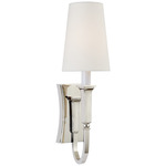 Delphia Wall Sconce - Polished Nickel / Linen