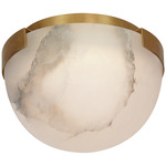 Melange Solitaire Ceiling Light - Antique-Burnished Brass / Alabaster