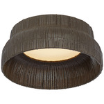 Utopia Solitaire Ceiling Light - Aged Iron / Fractured Glass