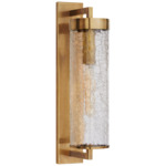 Liaison Large Outdoor Wall Sconce - Antique-Burnished Brass / Crackle