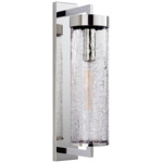 Liaison Large Outdoor Wall Sconce - Polished Nickel / Crackle