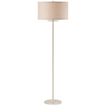 Walker Floor Lamp - Light Cream / Natural Linen