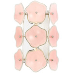 Leighton Wall Sconce - Polished Nickel / Blush Tinted