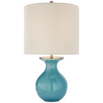 Albie Table Lamp - Sandy Turquoise / Cream