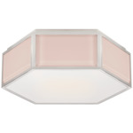 Bradford Ceiling Light - Blush / Polished Nickel / Frosted