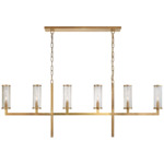 Liaison Linear Chandelier - Antique-Burnished Brass