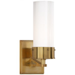 Marais Wall Sconce - Hand-Rubbed Antique Brass / White