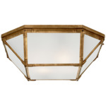 Morris Ceiling Light - Gilded Iron / Frosted