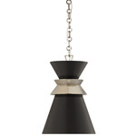 Alborg Pendant - Matte Black / Antique Nickel