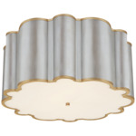 Markos Ceiling Light - Burnished Silver Leaf / Gild / Frosted