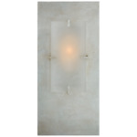 Dominica Wall Sconce - Burnished Silver Leaf / Alabaster