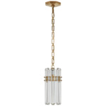 Bonnington Pendant - Hand-Rubbed Antique Brass / Crystal