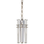 Bonnington Pendant - Polished Nickel / Crystal